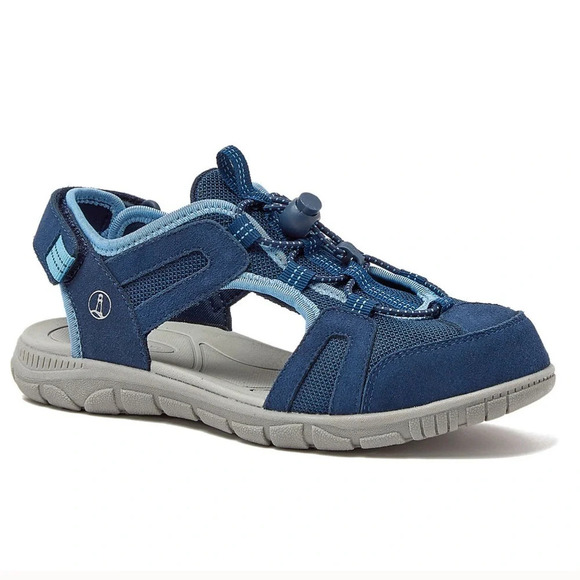 NWOT Land’s End All Weather Closed Toe River Sandals Radiant Navy Size 10 - Picture 1 of 15